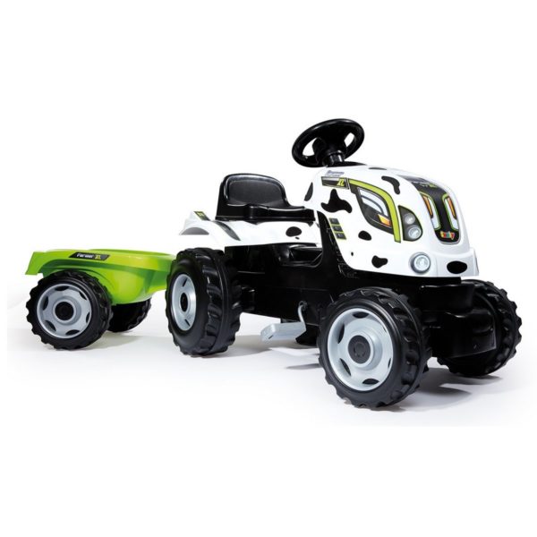 Traktor Smoby Pedal Tractor Farmer XL Cow + Trailer