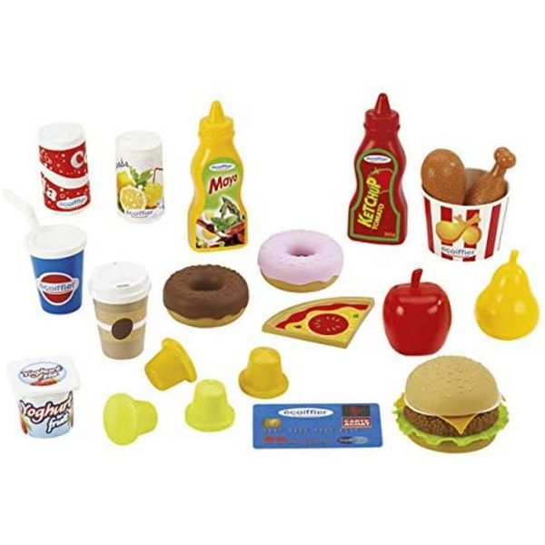 Detská kuchynka Ecoiffier Fast food 23 Kusy