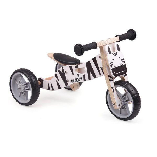 Detský bicykel Funbee 2 in 1 Evolutionary -ZEBRE