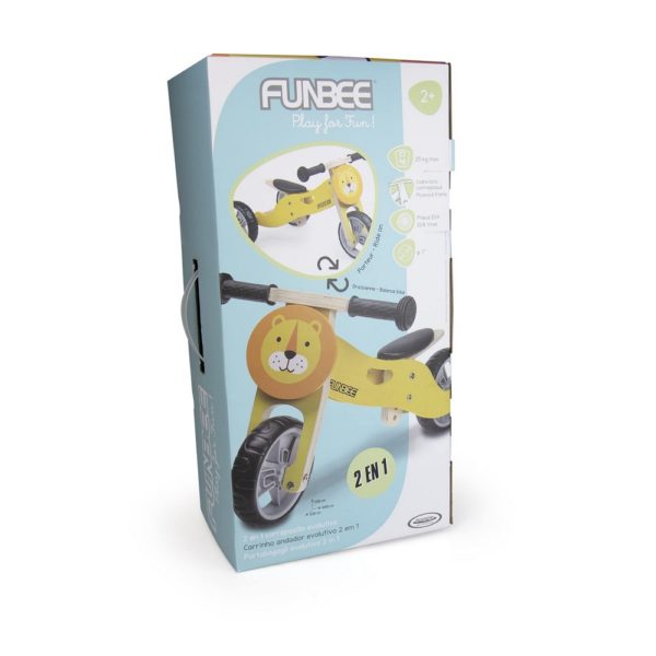 Detský bicykel Funbee 2 in 1 Evolutionary -ZEBRE