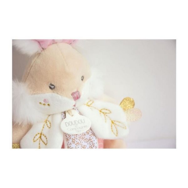 Plyšová hračka so zvukom Doudou et Compagnie Sugar Bunny Ružová Králik