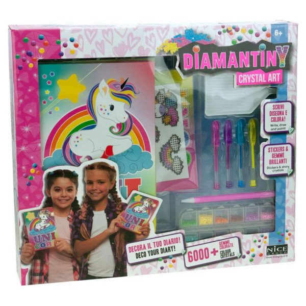 Denník s doplnkami Crystal Art Diamantiny