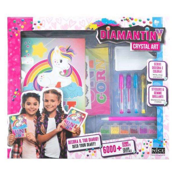 Denník s doplnkami Crystal Art Diamantiny