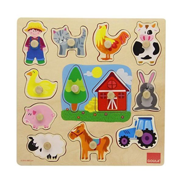 Detské drevené puzzle Diset (12 pcs)