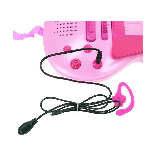 Detská gitara Hello Kitty Mikrofón Ružová Elektronika