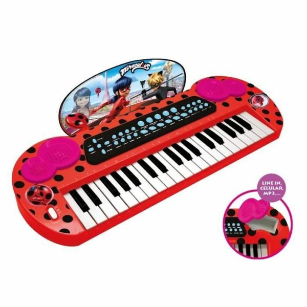 Elektrický klavír Lady Bug Červená