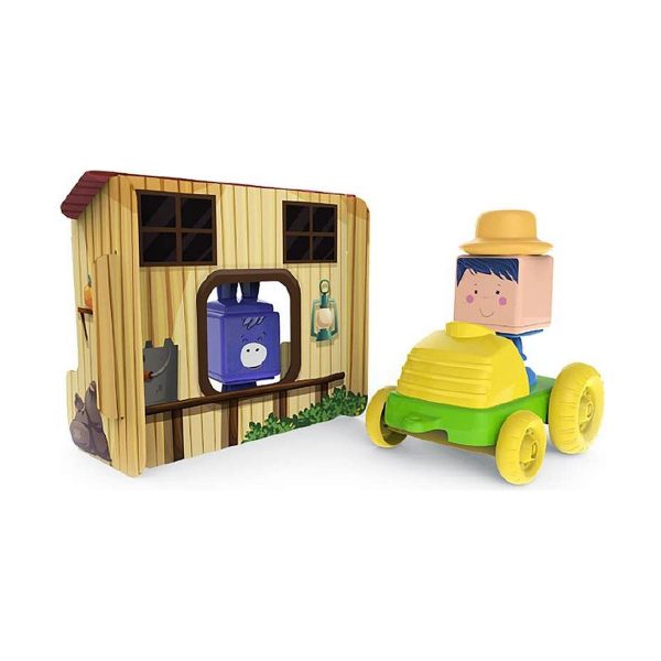 Vzdelávacie hračky Educa The Kiubis The Little Donkey's Stable Traktor 10 Kusy