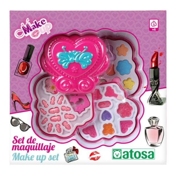 Detská make-up sada Srdce Ružová