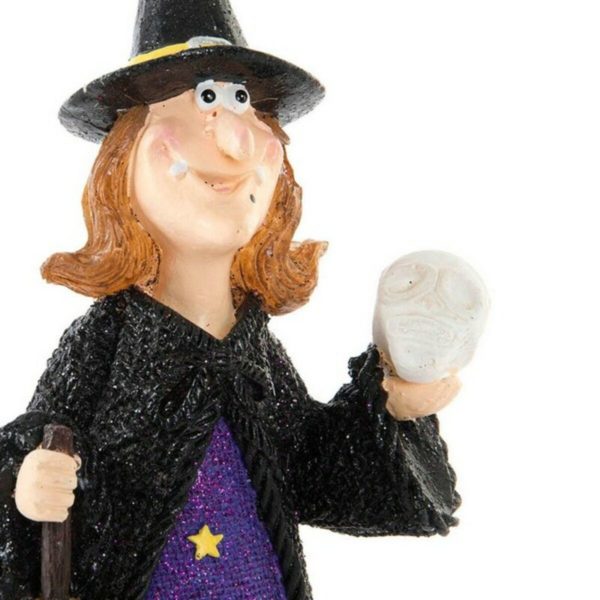 Ozdoby na Halloween DKD Home Decor Živica Striga (11 x 11 x 25 cm)