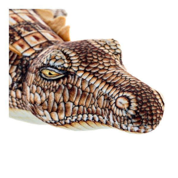 Plyšák DKD Home Decor Gaštanová Polyester Krokodíl (46 x 22 x 8 cm)