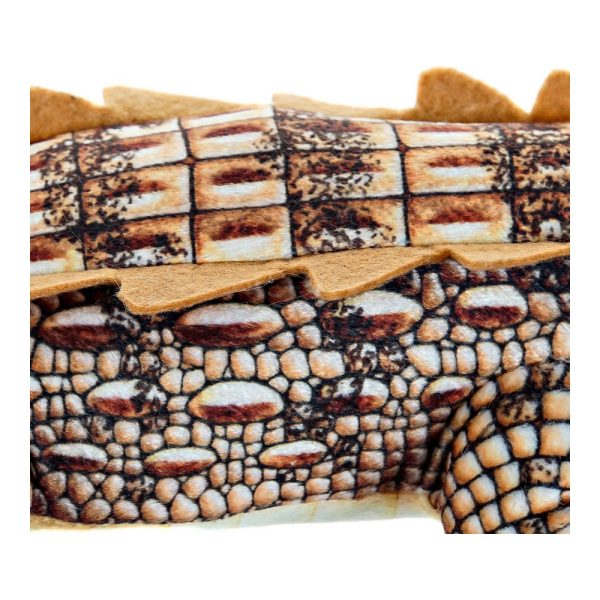 Plyšák DKD Home Decor Gaštanová Polyester Krokodíl (46 x 22 x 8 cm)
