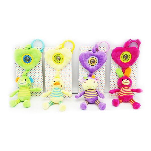 Plyšák DKD Home Decor Žltá zelená Polyester zvierat (4 pcs) (5 x 5 x 35 cm)