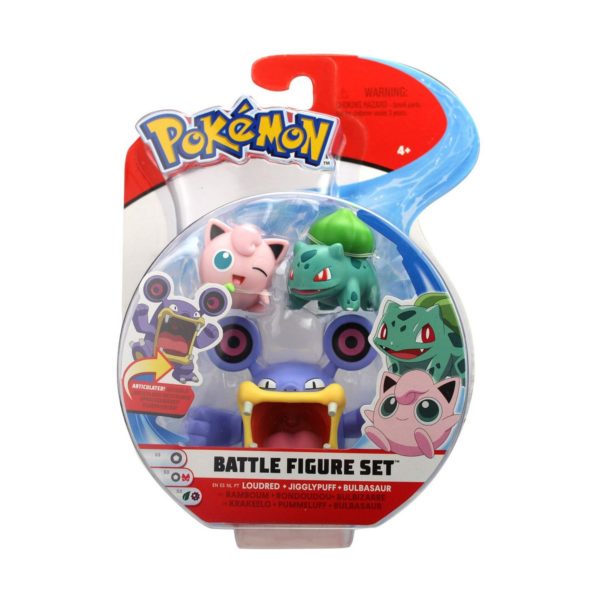 Sada postavičiek Bizak Pokémon 3 Kusy Skladacia figúrka 8 cm Figúrky x 2 5 cm