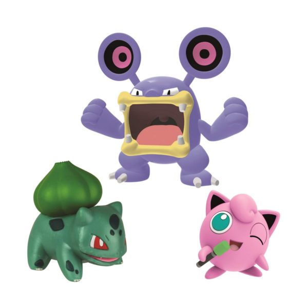 Sada postavičiek Bizak Pokémon 3 Kusy Skladacia figúrka 8 cm Figúrky x 2 5 cm