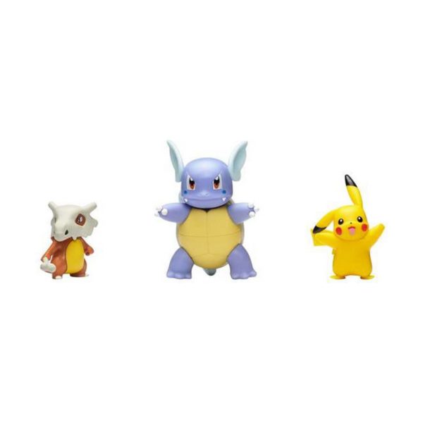 Sada postavičiek Bizak Pokémon 3 Kusy Skladacia figúrka 8 cm Figúrky x 2 5 cm
