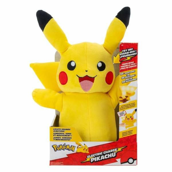 Plyšák Pokémon Electric Charge Pikachu 32 cm Elektrický Textil