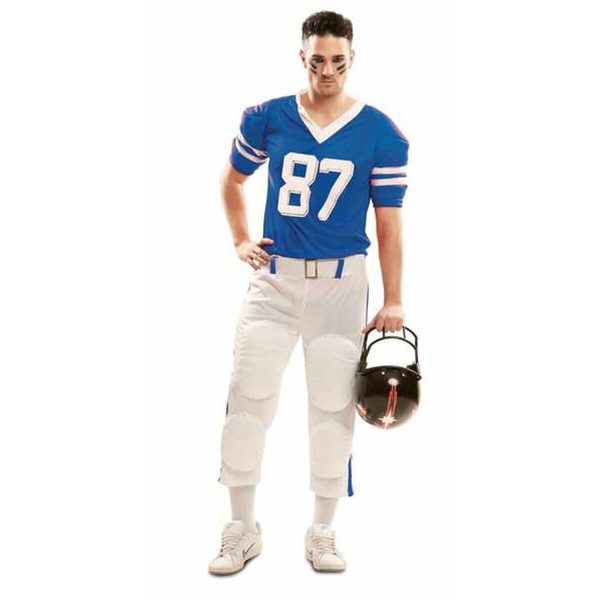 Kostým pre dospelých Modrá Rugby hráč