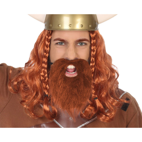 Falošná brada Viking Hnedý