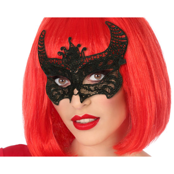 Páska na oči Halloween Čierna Polyester