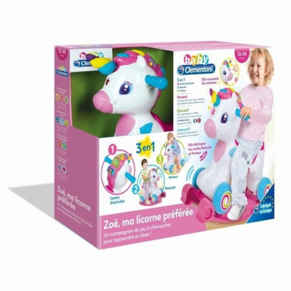 Odrážadlo Clementoni  Zoe my favorite Unicorn Hojdacia stolička