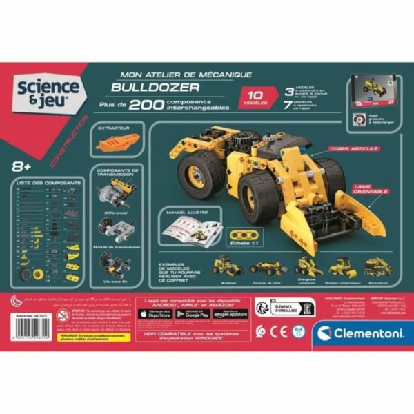Traktor s lyžicou Clementoni Bulldozer STEM + 8 rokov 10 Modely