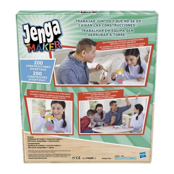 Vzdelávacia hra Hasbro Jenga Maker (228 pcs)