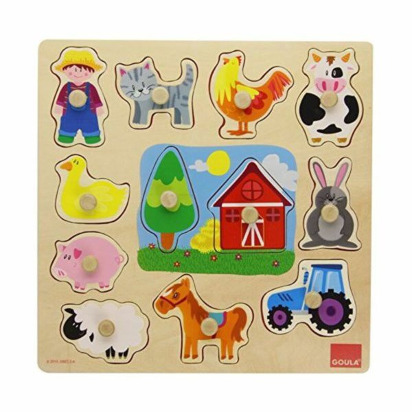 Detské drevené puzzle Diset (12 pcs)