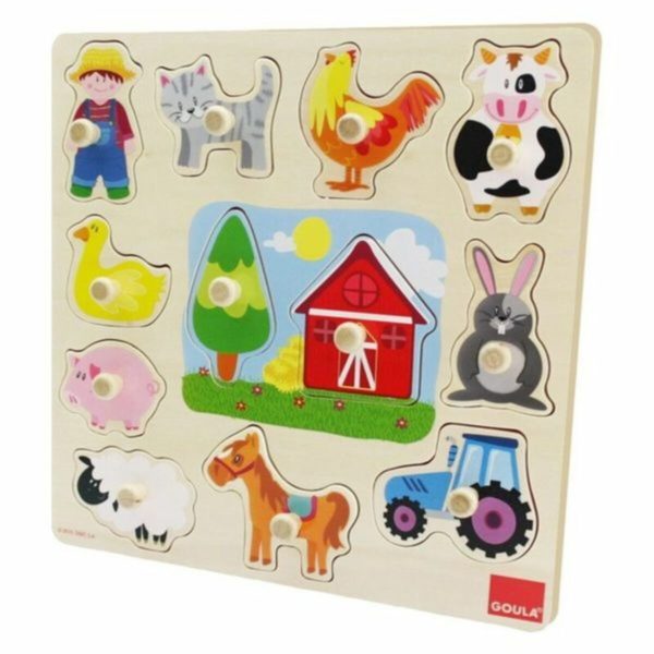 Detské drevené puzzle Diset (12 pcs)