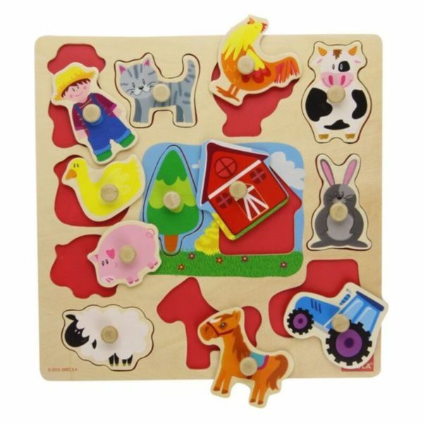 Detské drevené puzzle Diset (12 pcs)