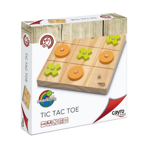 Hra piškvorky Cayro Tic Tac Toe Drevo 20 x 20 x 4 cm