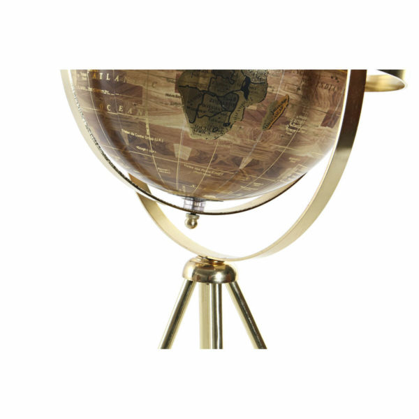 Glóbus DKD Home Decor Gaštanová Kov PVC (27 x 27 x 52 cm)